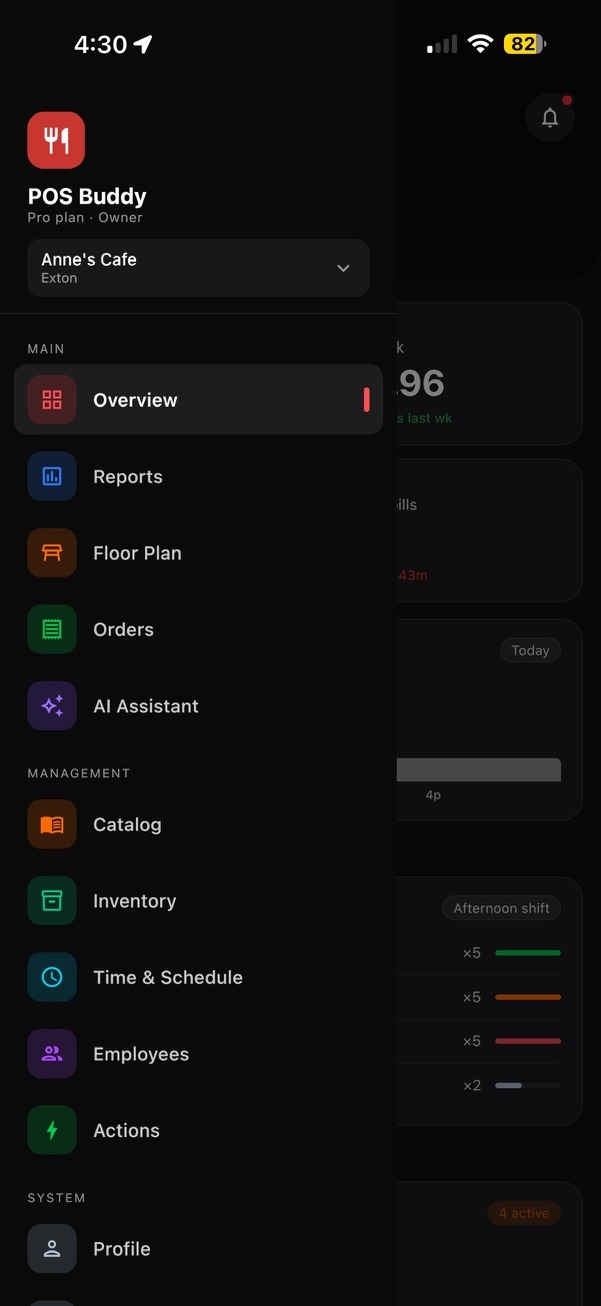 POS Buddy Navigation